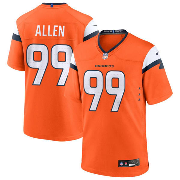 Youth Denver Broncos #99 Zach Allen Nike Orange Vapor Limited Jersey
