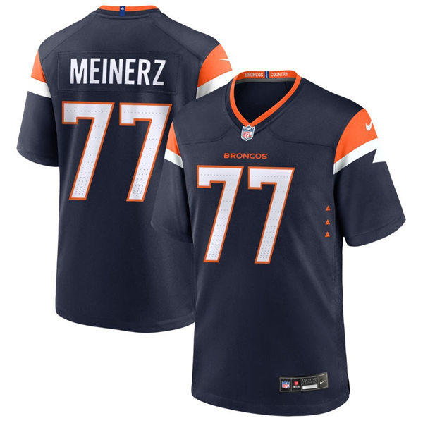 Youth Denver Broncos #77 Quinn Meinerz Nike Navy Alternate Vapor Limited Jersey