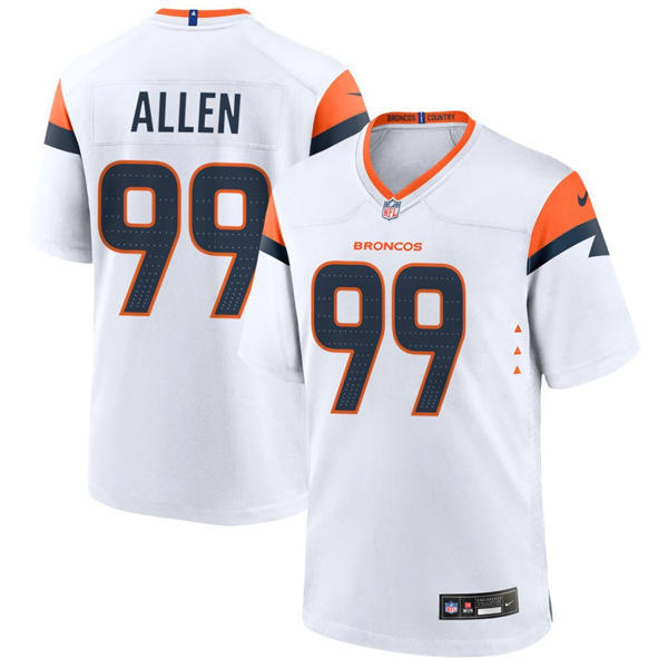 Youth Denver Broncos #99 Zach Allen Nike White Vapor Limited Jersey