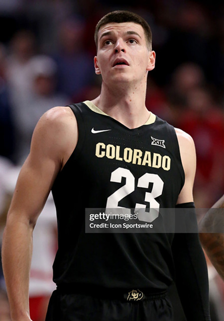 Mens Youth Colorado Buffaloes #23 Andrej Jakimovski Black College Basketball Game Jersey