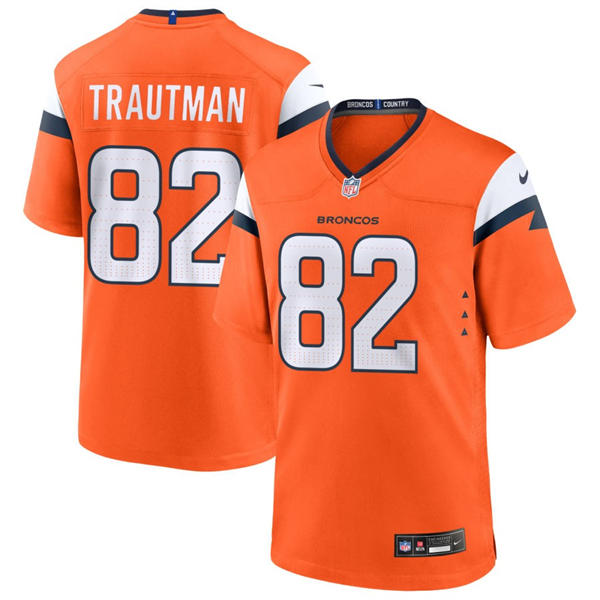 Mens Denver Broncos #82 Adam Trautman Nike Orange Vapor F.U.S.E. Limited Player Jersey