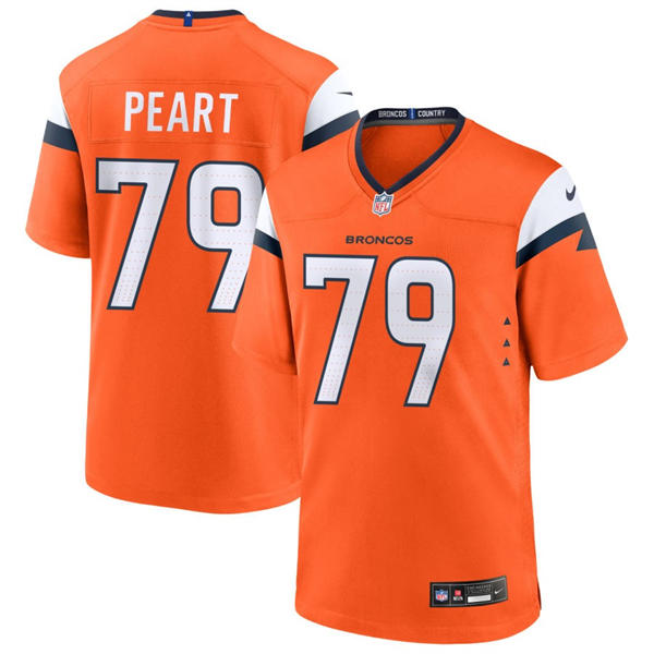 Mens Denver Broncos #79 Matt Peart Nike Orange Vapor F.U.S.E. Limited Player Jersey