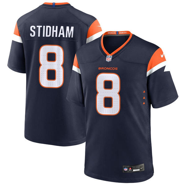 Mens Denver Broncos #8 Jarrett Stidham Nike Navy Alternate Vapor F.U.S.E. Limited Player Jersey