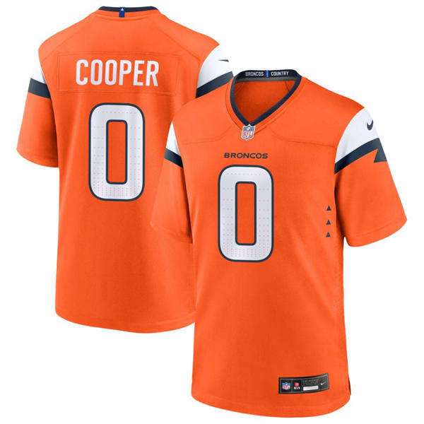 Mens Denver Broncos #0 Jonathon Cooper Nike Orange Vapor F.U.S.E. Limited Player Jersey