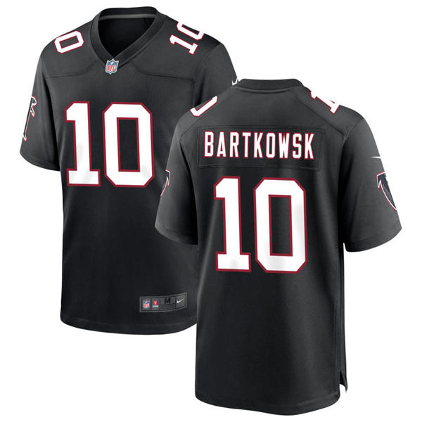 Men's Atlanta Falcons Retired Player #10 Steve Bartkowski Nike Black Throwback Limited Jersey