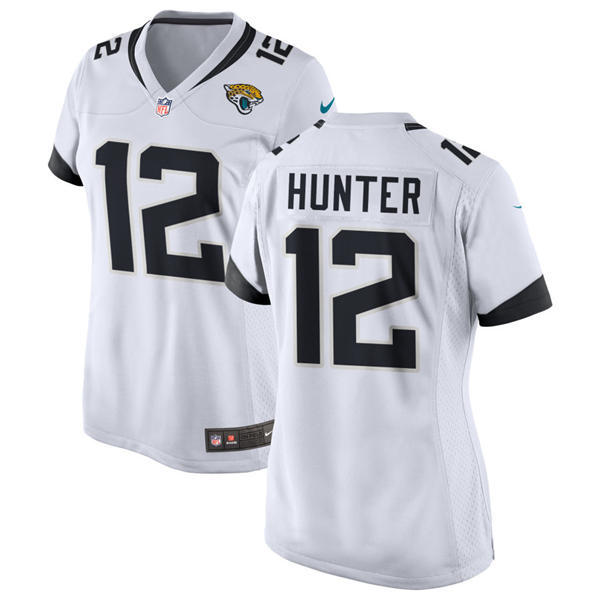 Women's Jacksonville Jaguars #12 Travis Hunter White Limited Jersey
