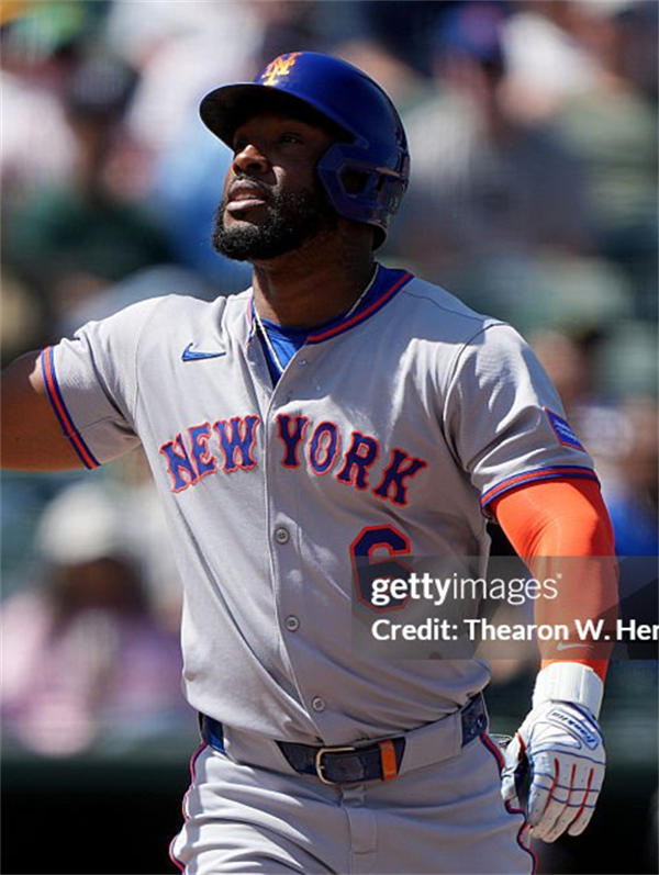 Mens New York Mets #6 Starling Marte Nike 2025 Gray Road Limited Player Jersey