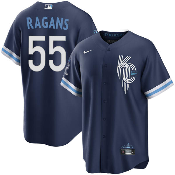 Mens Kansas City Royals #55 Cole Ragans Nike Navy City Connect Limited Jersey
