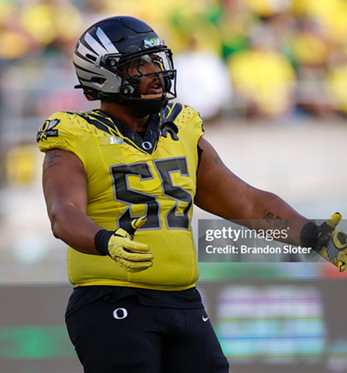 Mens Youth Oregon Ducks #55 Derrick Harmon Nike Yellow College Football Game Jersey