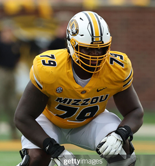 Missouri Tigers #79 Armand Membou Gold College Football Game Jersey