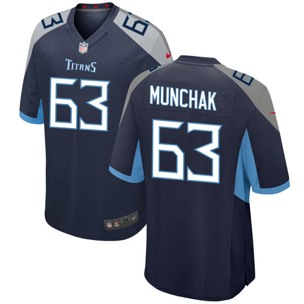 Mens Tennessee Titans Retired Player #63 Mike Munchak Nike Navy Vapor F.U.S.E. Limited Jersey
