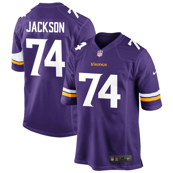 Men's Minnesota Vikings #74 Donovan Jackson Nike Purple F.U.S.E. Vapor Limited Jersey