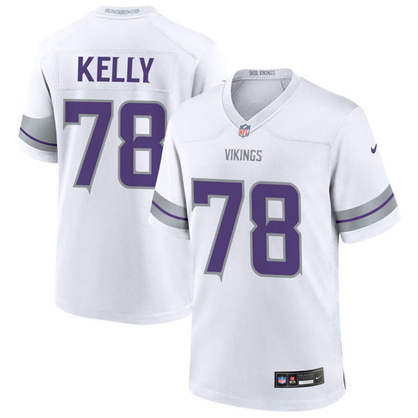 Men's Minnesota Vikings #78 Ryan Kelly Nike White Alternate Vapor F.U.S.E. Limited Winter Warrior Jersey
