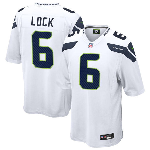 Youth Seattle Seahawks #6 Drew Lock ike White Limited Jersey