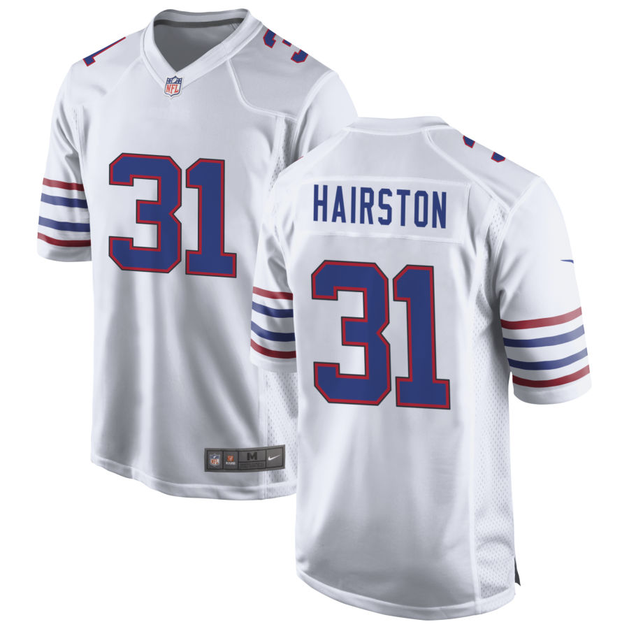 Mens Buffalo Bills #31 Maxwell Hairston Nike White Alternate Retro Vapor Limited Jersey