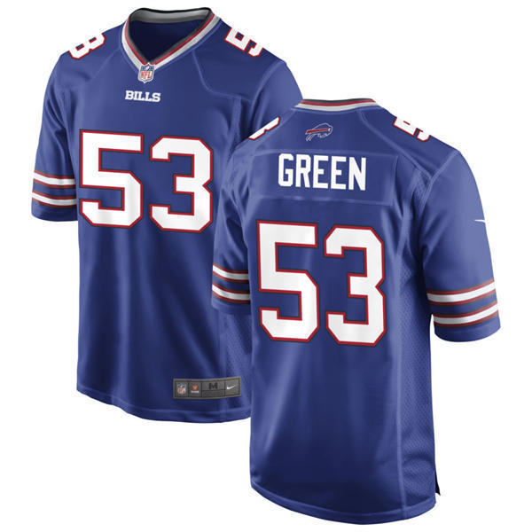 Mens Buffalo Bills #53 Kendrick Green Nike Royal Vapor F.U.S.E. Limited Jersey