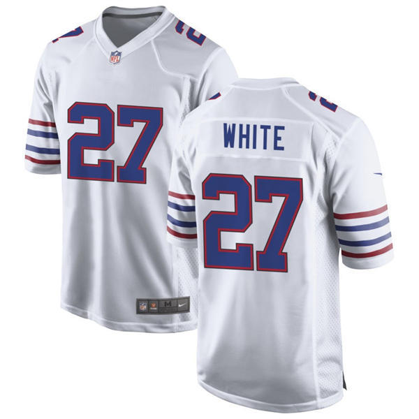 Mens Buffalo Bills #27 Tre'Davious White Nike White Alternate Retro Vapor Limited Jersey