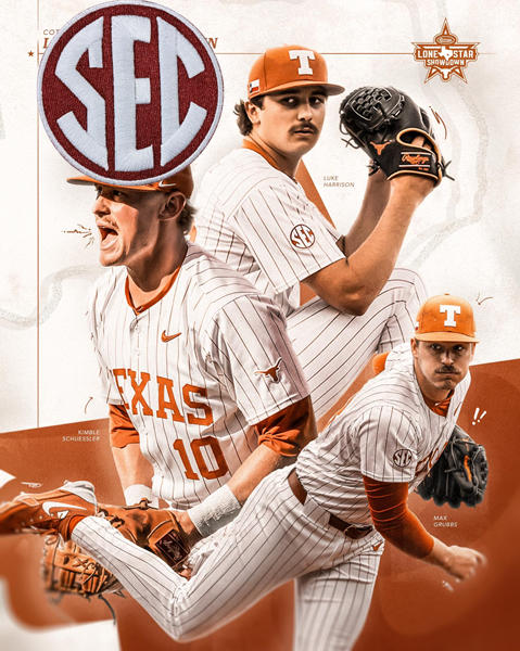 Mens Youth Womens Texas Longhorns Custom 2025 SEC White Pinstripe Baseball Game Jersey