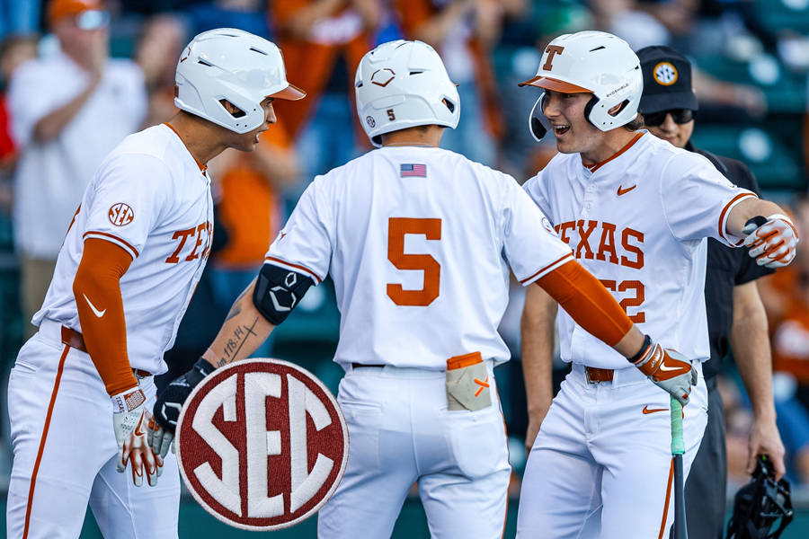 Mens Youth Womens Texas Longhorns Custom 2025 SEC White Baseball Game Jersey