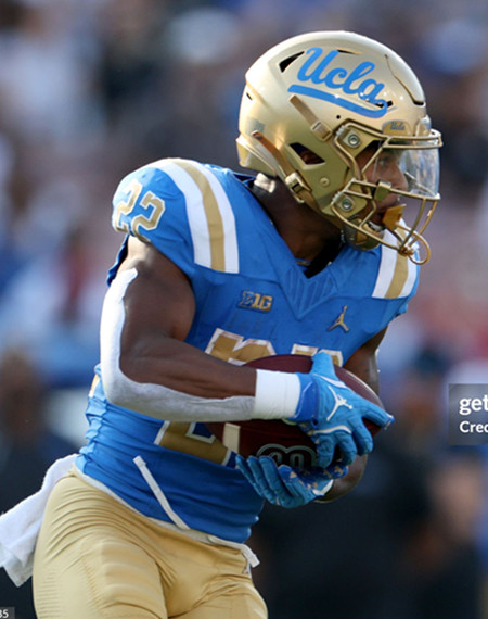 Mens Youth UCLA Bruins #22 Keegan Jones BIG Blue College Football Game Jersey