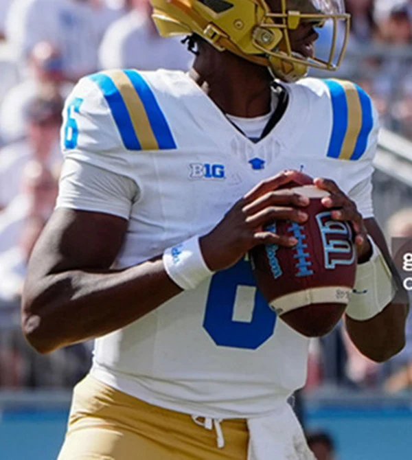 UCLA Bruins #6 Anthony Woods BIG White College Football Game Jersey