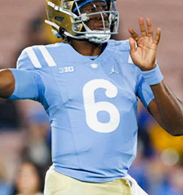 UCLA Bruins #6 Anthony Woods Light Blue College Football Game Jersey