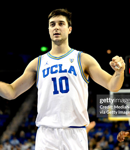 Mens Youth UCLA Bruins #10 Lazar Stefanovic PAC12 White College Basketball Game Jersey