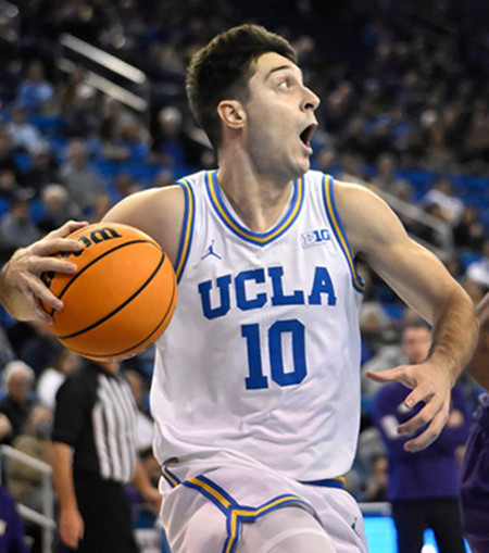 Mens Youth UCLA Bruins #10 Lazar Stefanovic 2025 BIG White College Basketball Game Jersey