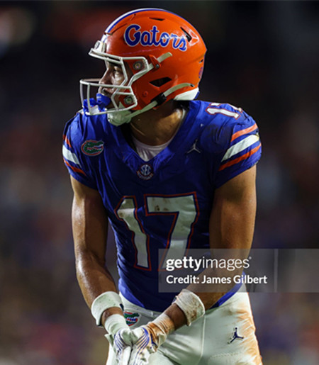 Mens Youth Florida Gators #17  Chimere Dike Royal College Football Game Jersey