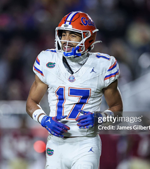 Mens Youth Florida Gators #17  Chimere Dike White College Football Game Jersey