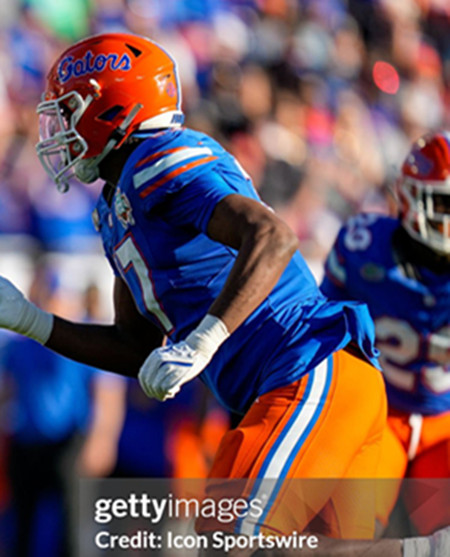 Mens Youth Florida Gators #17 LJ McCray Royal College Football Game Jersey