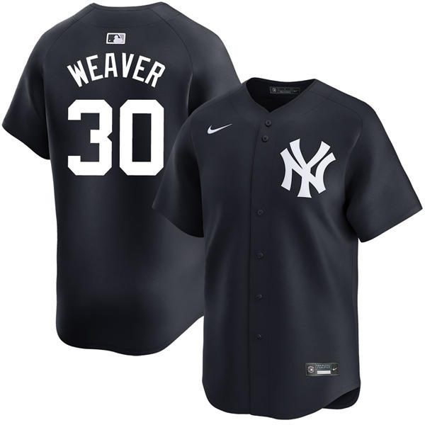 Mens New York Yankees #30 Luke Weaver Nike Navy Alternate With Name Limited Jersey