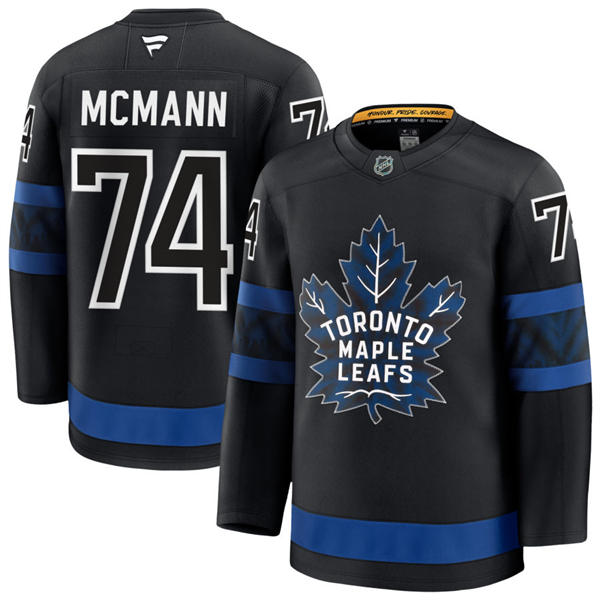 Men's Toronto Maple Leafs #74 Bobby McMann Fanatics Black Alternate Reversible Next Gen Jersey