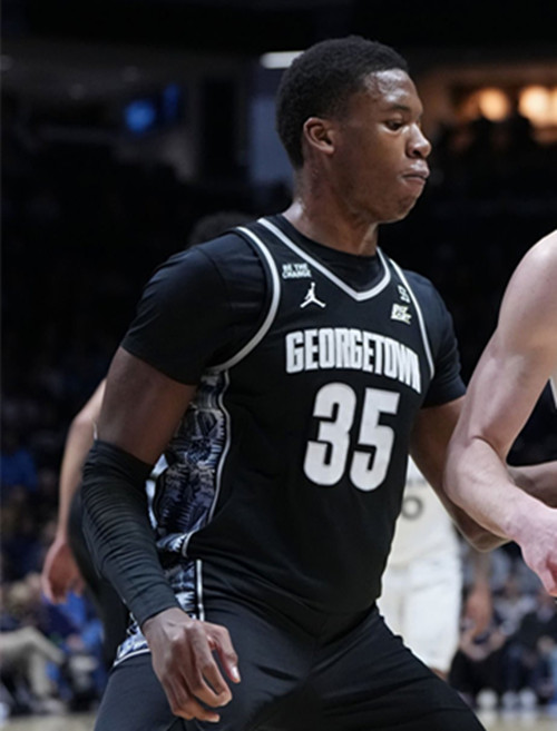 Mens Youth Georgetown Hoyas #35 Thomas Sorber Black College Basketball Game Jersey