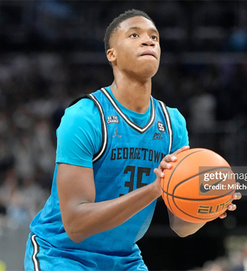 Mens Youth Georgetown Hoyas #35 Thomas Sorber Blue College Basketball Game Jersey