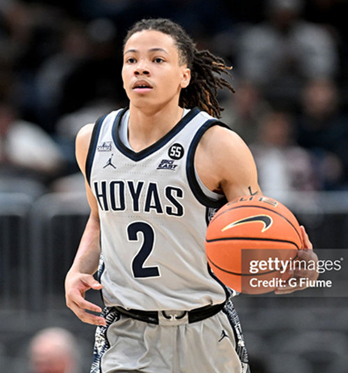 Mens Youth Georgetown Hoyas #2 Malik Mack Gray College Basketball Game Jersey