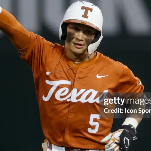 Mens Youth Womens Texas Longhorns #5 Ethan Mendoza 2025 SEC Orange Baseball Game Jersey