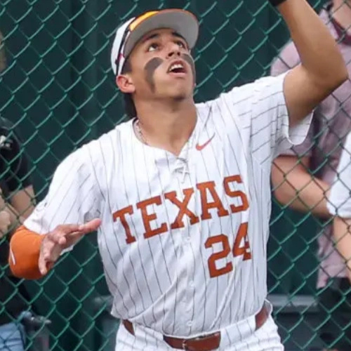 Mens Youth Womens Texas Longhorns #24 Adrian Rodriguez 2025 SEC White Pinstripe Baseball Game Jersey