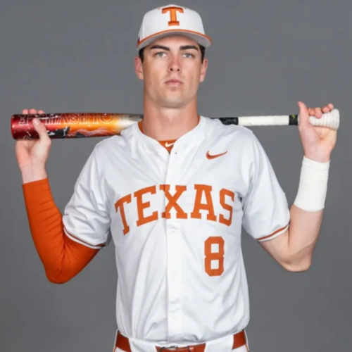 Mens Youth Womens Texas Longhorns #8 Will Gasparino 2025 SEC White Baseball Game Jersey