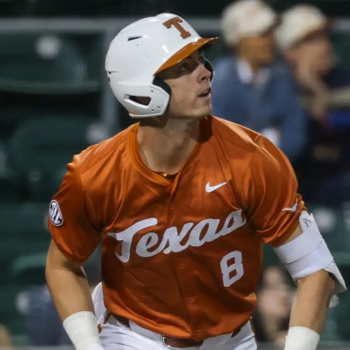 Mens Youth Womens Texas Longhorns #8 Will Gasparino 2025 SEC Orange Baseball Game Jersey