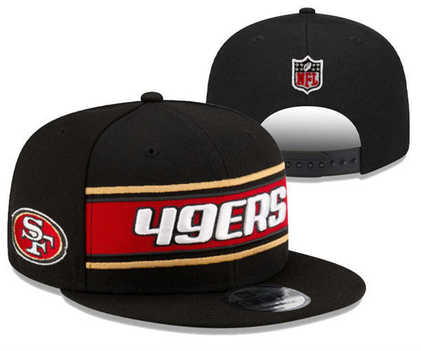 NFL San Francisco 49ers black red classics Snapback Hat YD2503211 (4)