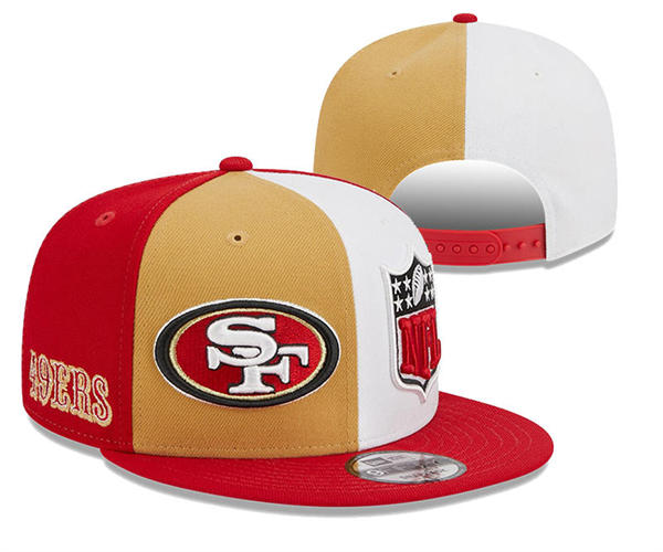 NFL San Francisco 49ers Red Gold White Snapback Hat YD2503211 (17)