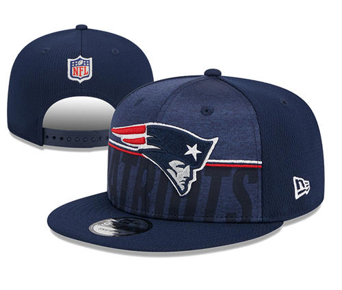 NFL New England Patriots navy relex logo Snapback Hat YD2503211 (15)
