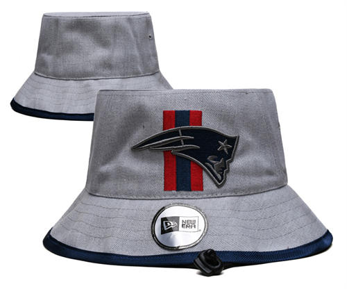 NFL New England Patriots gray Bucket Hat YD2503211 (9)