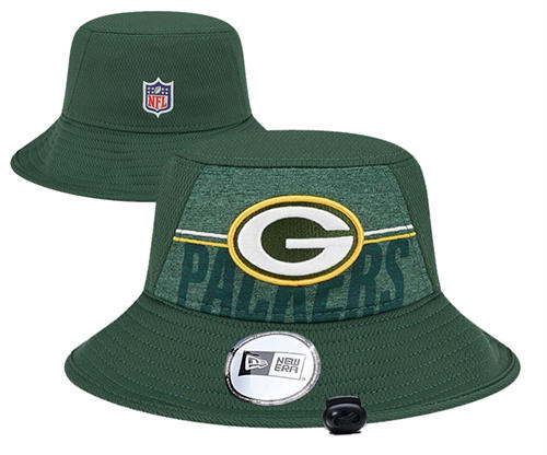 NFL Green Bay Packers green relex logo Bucket Hat YD2503211 (5)