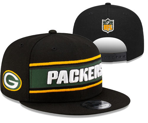 NFL Green Bay Packers black classics embroidered Snapback Hat YD2503211 (8)