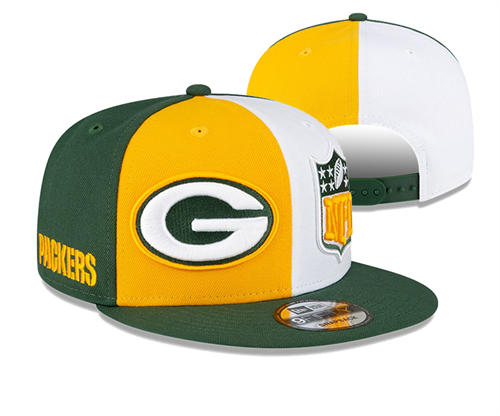 NFL Green Bay Packers green yellow white Snapback Hat YD2503211 (7)