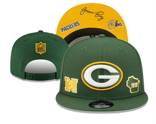NFL Green Bay Packers green 1919 Anniversary Snapback Hat YD2503211 (6)