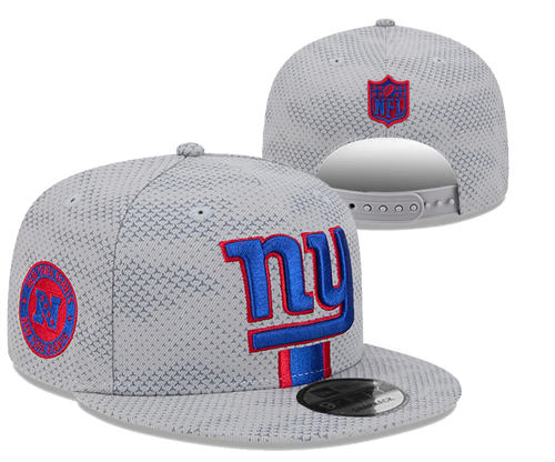 NFL New York Giants gray sideline Snapback Hat YD2503211 (1)