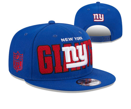 NFL New York Giants Blue Red Snapback Hat YD2503211 (3)